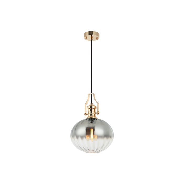Opviq Cueva - P01-GD Candelabro de Oro con Tapa de Vidrio